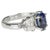 18k Ring set with 1 AGL certified 3.47 carat No Heat Ceylon sapphire and 0.85 carats of round diamonds. 6.35 grams Size...