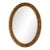 Mid-Century Oval Gilt Wall Mirror For Sale