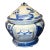 16th Century Qing Dynasty Blue and White Porcelain Tureen For Sale