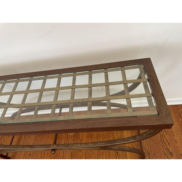 1990s Vintage Bombay Company "Cricket" Hollywood Regency Console Table For Sale - Image 4 of 9