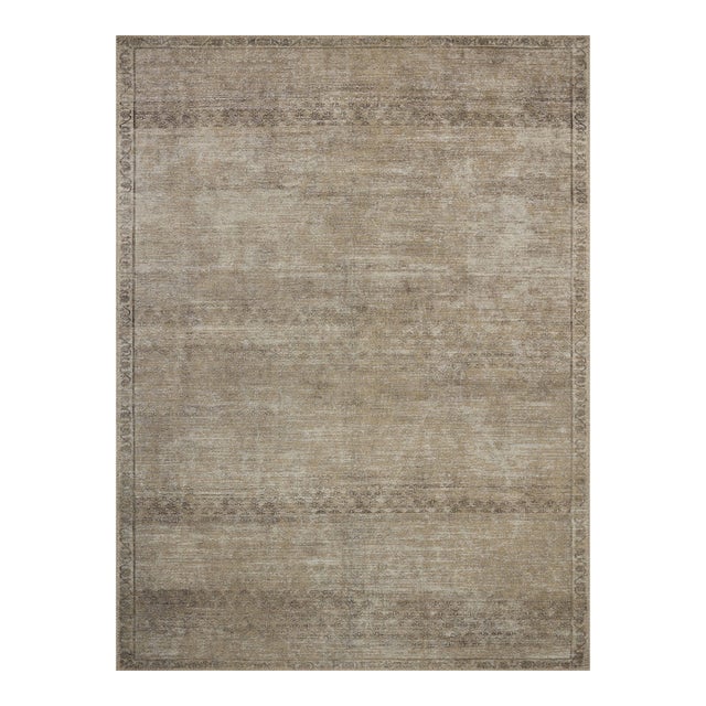 Amber Lewis x Loloi Cambria Ash / Bark 5'-0" x 7'-6" Area Rug For Sale
