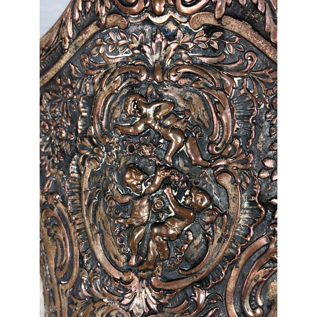 Silver Antique Silver Wedding Basket Cross Silver For Sale - Image 8 of 11