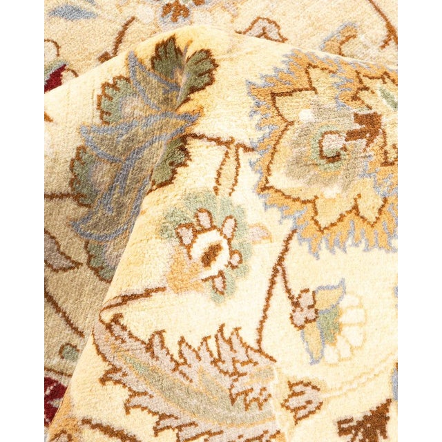 Textile Mogul, One-of-a-Kind Hand-Knotted Area Rug in Ivory, 4' 1" x 6' 5" For Sale - Image 7 of 8