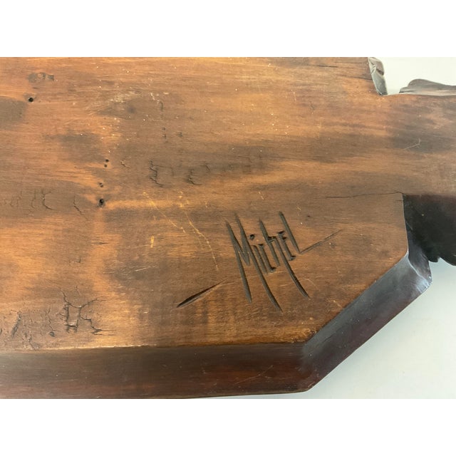 Early 20th Century Signed Black Forest Carved Tray For Sale - Image 4 of 7