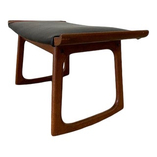 Vintage Danish Teak Rocking Ottoman For Sale