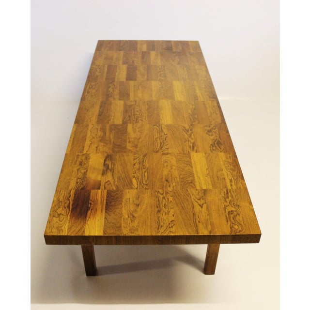Danish Modern Checkered Rosewood Coffee Table, 1960s For Sale - Image 6 of 7
