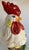 French Country Large Vintage Mid 20th Century Hand Painted Ceramic Rooster For Sale - Image 3 of 12