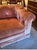 1980s Henredon Schoonbeck Peach Velvet Tuxedo Sofa For Sale - Image 9 of 11