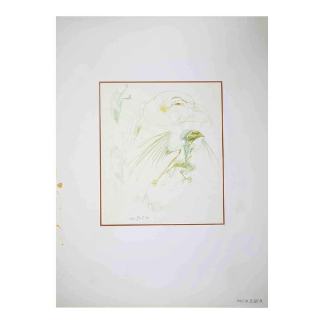 Leo Guida, Monster Bird, Drawing, 1970 For Sale