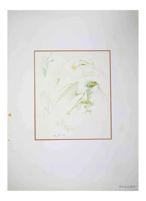 Leo Guida, Monster Bird, Drawing, 1970