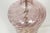 Pink 1940s Silver Leaf Infused Pink Murano Glass Lamp For Sale - Image 8 of 11
