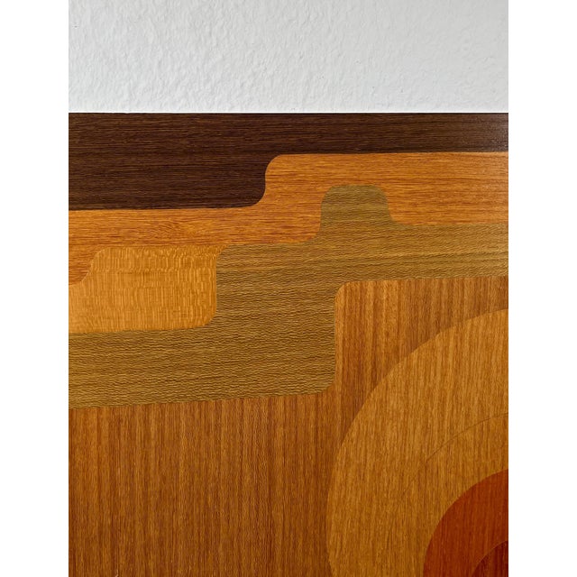 Mid-Century Wood Veneer Intarsia Wall Picture, 1960s For Sale - Image 11 of 18