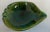 Mid-Century Modern Vintage Green Drip Glaze Ceramic Ashtray For Sale - Image 3 of 7