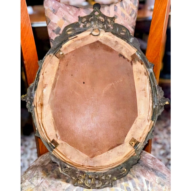 Textile Eduard Ender, Signed Portrait of a Young Lady, 19th Century, Watercolor. For Sale - Image 7 of 7