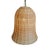 Contemporary Raw Wicker Bell Coastal Organic Modern Pendant Light Large For Sale - Image 3 of 6