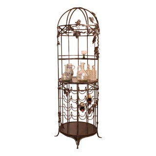 Wrought Iron Bar with Bunches of Grapes, 1970s For Sale