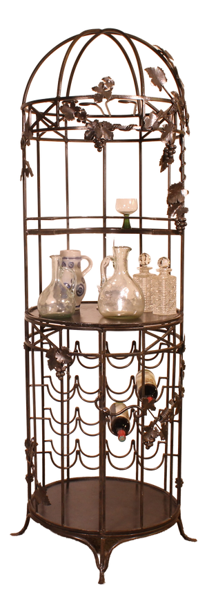 Wrought Iron Bar with Bunches of Grapes, 1970s