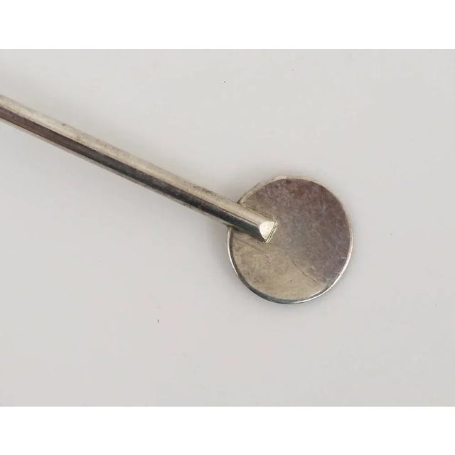 A rare Bauhaus tea ball, designed by Christian Dell in 1924 for the metal workshop in Weimar, Germany. Made of silver...