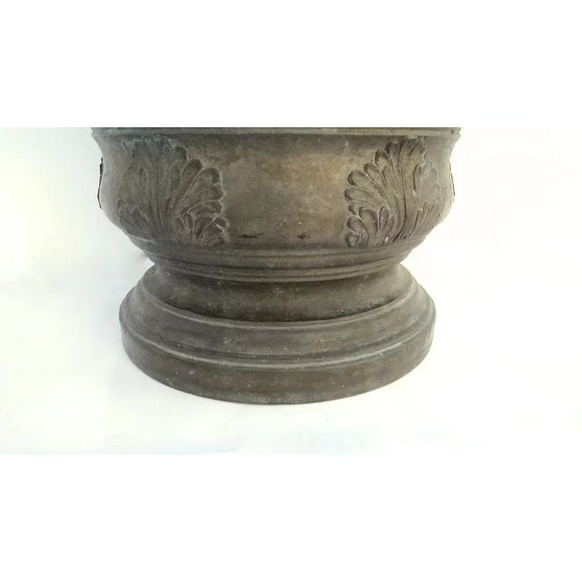 Metal Bronze Mortar by Vincenzo Barborini Italy 19th Century Planter For Sale - Image 7 of 8
