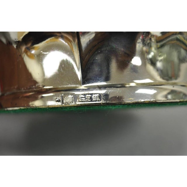 Silver Vintage English Victorian Silver Plated Grapevine Repousse Wine Bottle Coaster For Sale - Image 8 of 11
