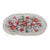 Karastan Decorette Poppy Moderne Floral Oval Area Rug Mat 45" For Sale
