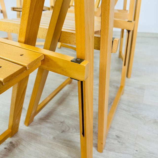 1960s Aldo Jacober Folding Chairs – Set of 8 For Sale - Image 5 of 5
