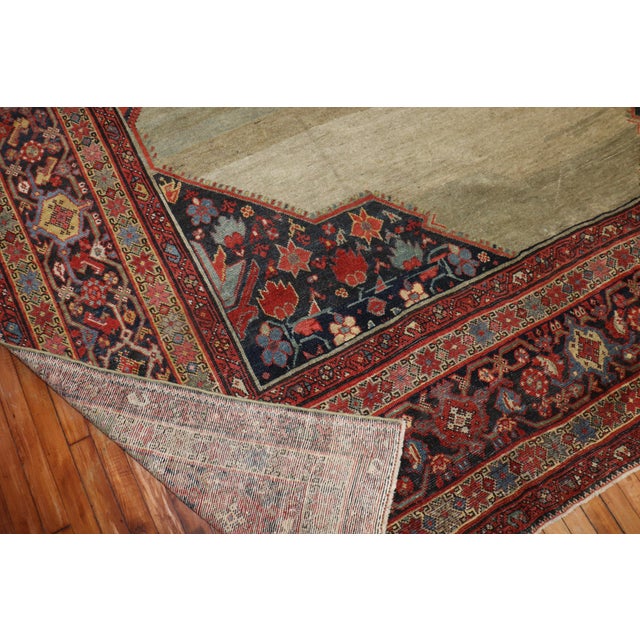 Antique Persian Mahal Rug - 10'8" x 14'10" For Sale - Image 10 of 12