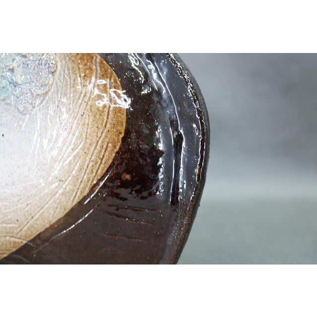 Brutalist Ceramic Art Vase, Czechoslovakia, 1970s For Sale - Image 10 of 11