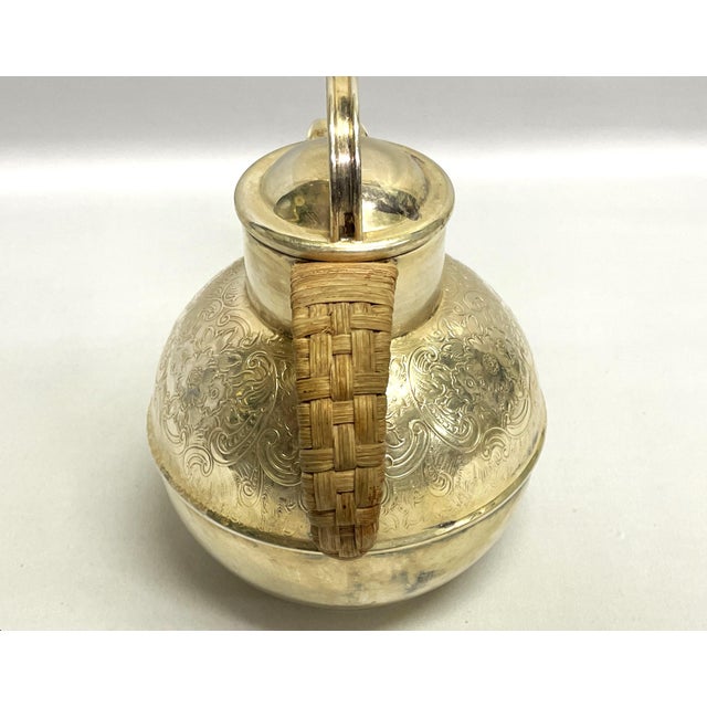 1940s Guernsey Jug With Rattan Handle For Sale - Image 4 of 8