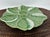 Mid-Century Modern Vintage Bordallo Pinheiro Green Majolica Oyster Plate For Sale - Image 3 of 3