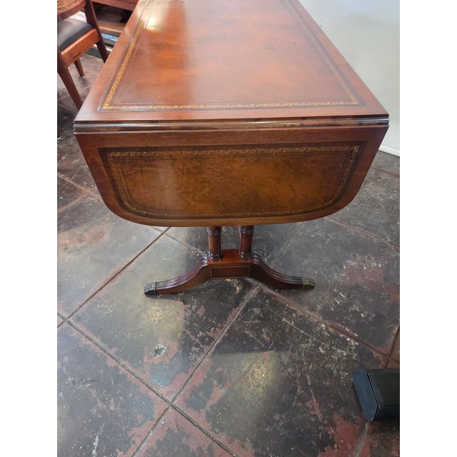 Antique Sofa Table Desk Library Table Mahogany Console Table For Sale - Image 10 of 11