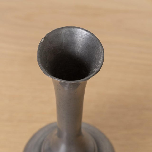 Metal French Sculptural Bud Vase 1930s For Sale - Image 7 of 10