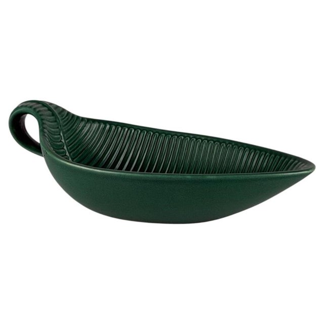 Green Ceramic Vide-Poche by Giovanni Gariboldi for Richard Ginori, 1950s For Sale - Image 12 of 12