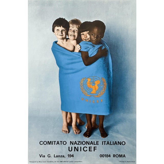 Date: 1969 Size: 9 x 13.5 inches Artist: Carol Venables About the poster: The United Nations Children's Fund (UNICEF),...