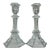 Vintage Crystal Candlestick Holders - a Pair For Sale