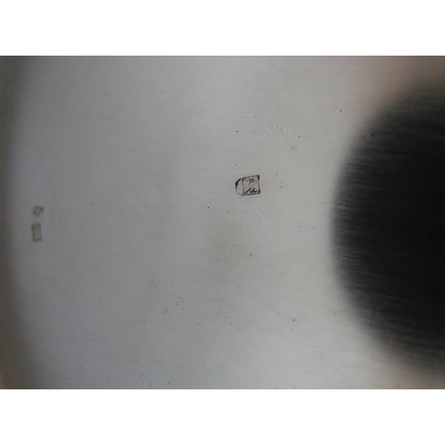 Art Deco Candlestick in Silver-Plated Brass from MF, Germany, 1940s For Sale - Image 4 of 8