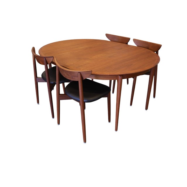 1970s Round Teak Dining Table with Two Extension Leaves from Svend Aage Madsen, 1960s For Sale - Image 5 of 18