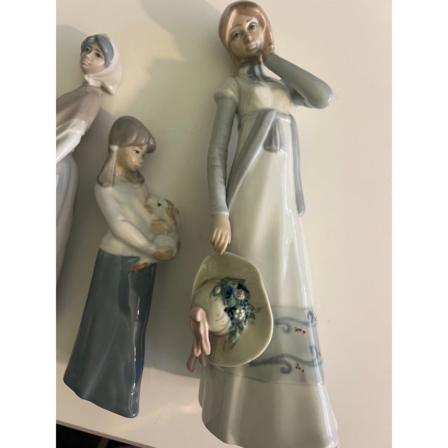 Ceramic Lot of 4 Porcelain Casades Figurines For Sale - Image 7 of 8