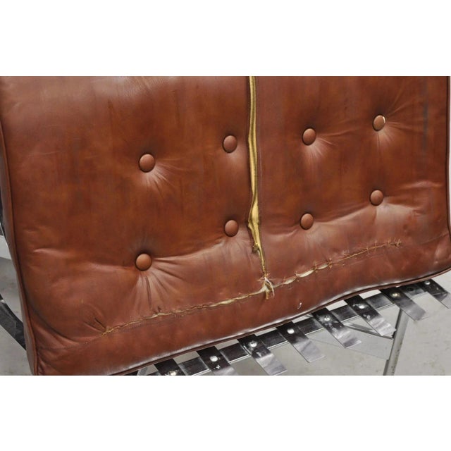"New York" Brown Leather Lounge Chair by Katavolos Littell Kelley for Laverne For Sale - Image 10 of 12
