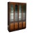 Vintage Henredon Fine Furniture Mid Century Modern Oak 8 Door Lighted Bar Cabinet or China Cabinet For Sale