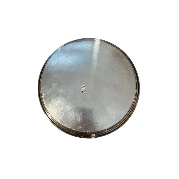 Mid 20th Century Vintage Pierced Gallery Tray, Silver Plate, Wallace For Sale - Image 5 of 6