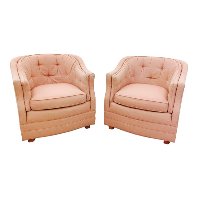 Vintage Henredon Co. Mid-Century Club Chairs - A Pair ...