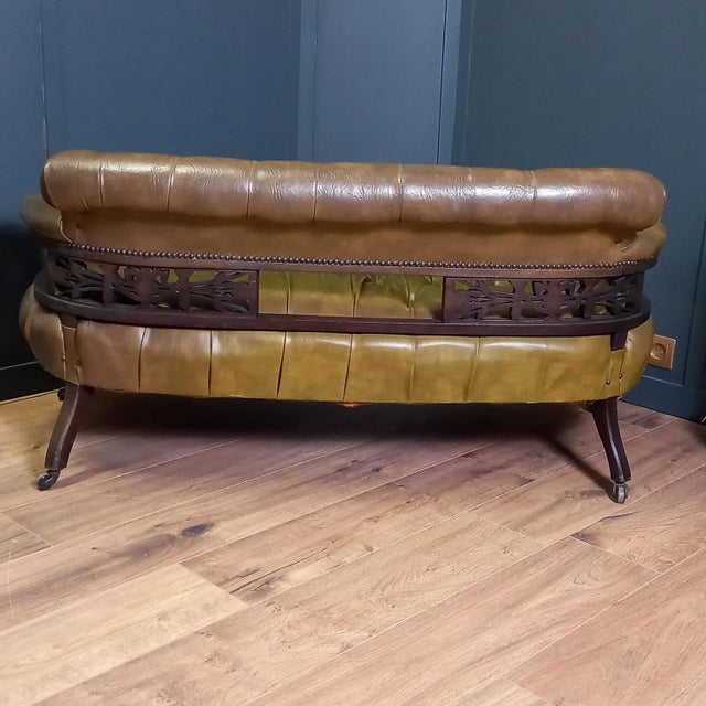 Victorian Chesterfield Reading Bench For Sale - Image 13 of 16