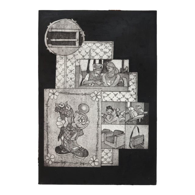 She Makes Me Want to Get My Shit Together - Contemporary Narrative B&w Original Artwork by Danny Brown For Sale