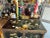 Wood Mid Century Asian Folding Bar Cart & Cabinet For Sale - Image 7 of 12
