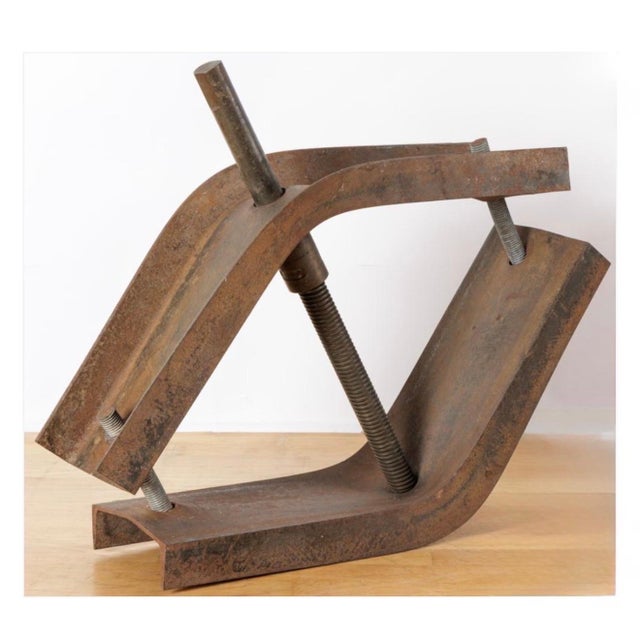 Oleg Sohanievich, Corten Steel Sculpture Oleg Sohanievich Non Conformist Avant Garde Ukrainian, 1976 For Sale