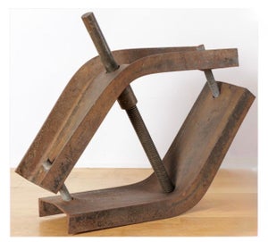 Oleg Sohanievich, Corten Steel Sculpture Oleg Sohanievich Non Conformist Avant Garde Ukrainian, 1976
