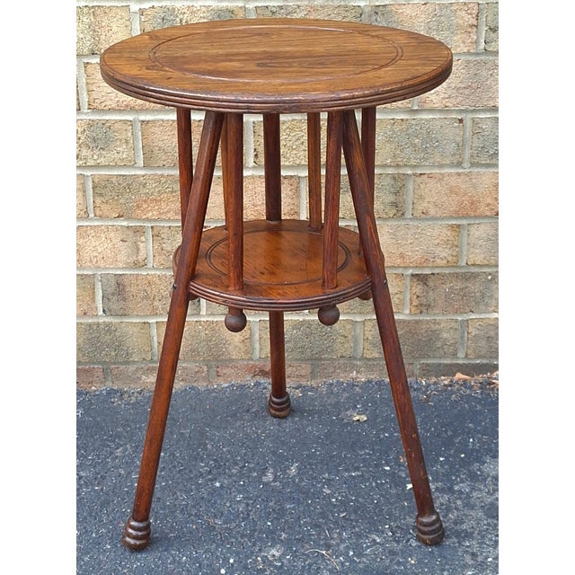 Wood Late 19th Century Arts & Crafts Cricket Side Table For Sale - Image 7 of 8