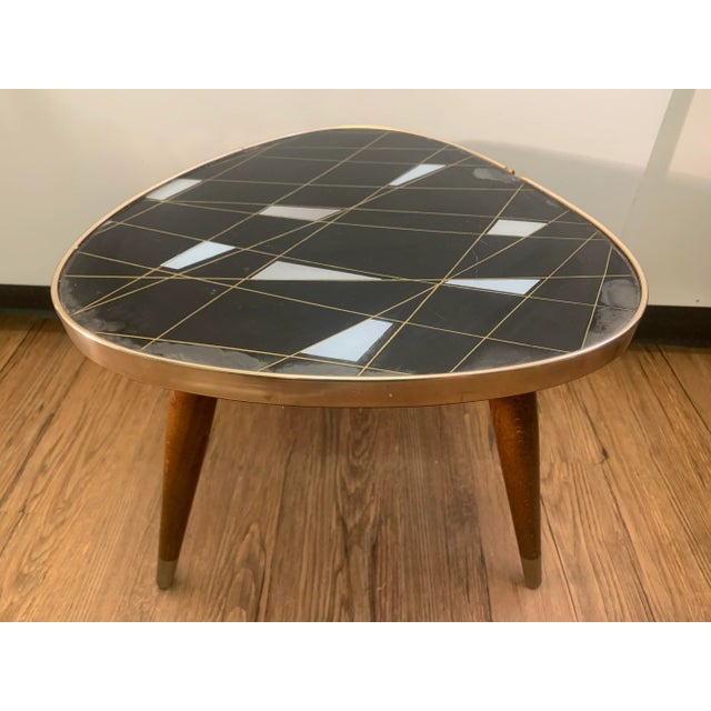 Kidney-Shaped Flower Table or Plant Stand, 1950s For Sale - Image 9 of 9