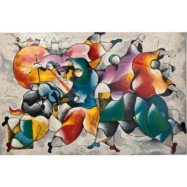 David Schluss (Israeli, b. 1943) Midnight Celebration, 1995 Serigraph on Paper, Hand-Signed & Numbered 25/320, With...